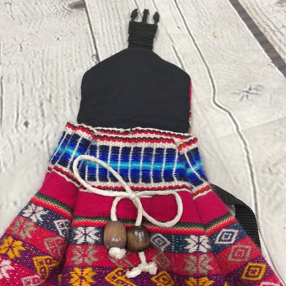 Peruvian Mini colorful Backpack - Picture 5 of 8